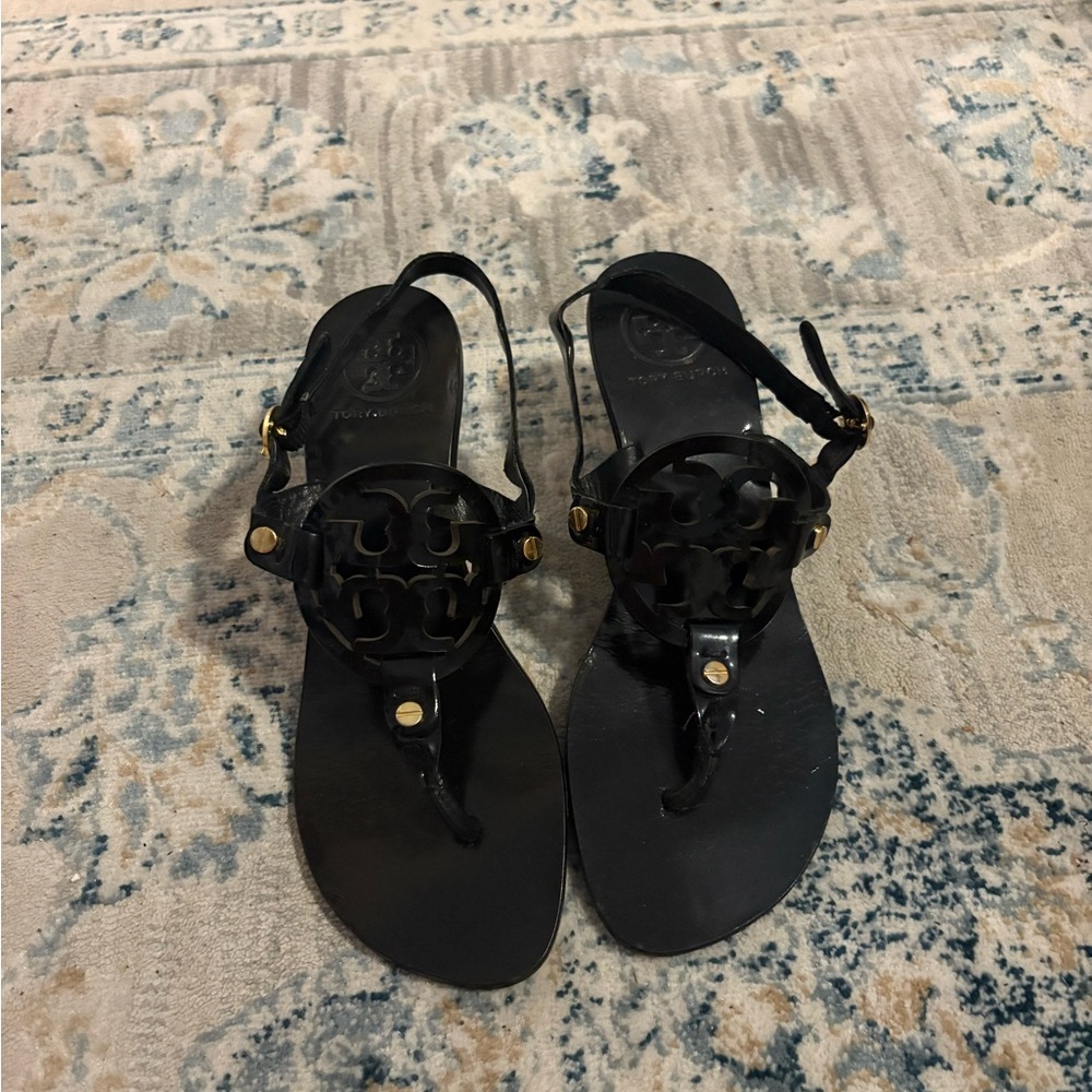 Black Tory Burch Sandal Heels